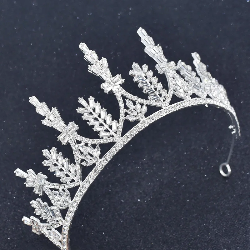 Party Wedding Bride Headdress and Corolla Female Classical Baroque Tire Crown King The Bride Hair Jewelry Hair Accessories Alloy