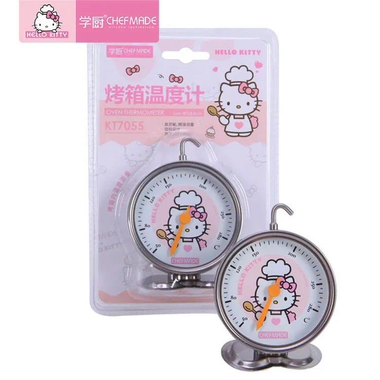
CHEFMADE Home Kitchen Pizza Pink Dial BBQ Temperature Oven Thermometer For Baking 