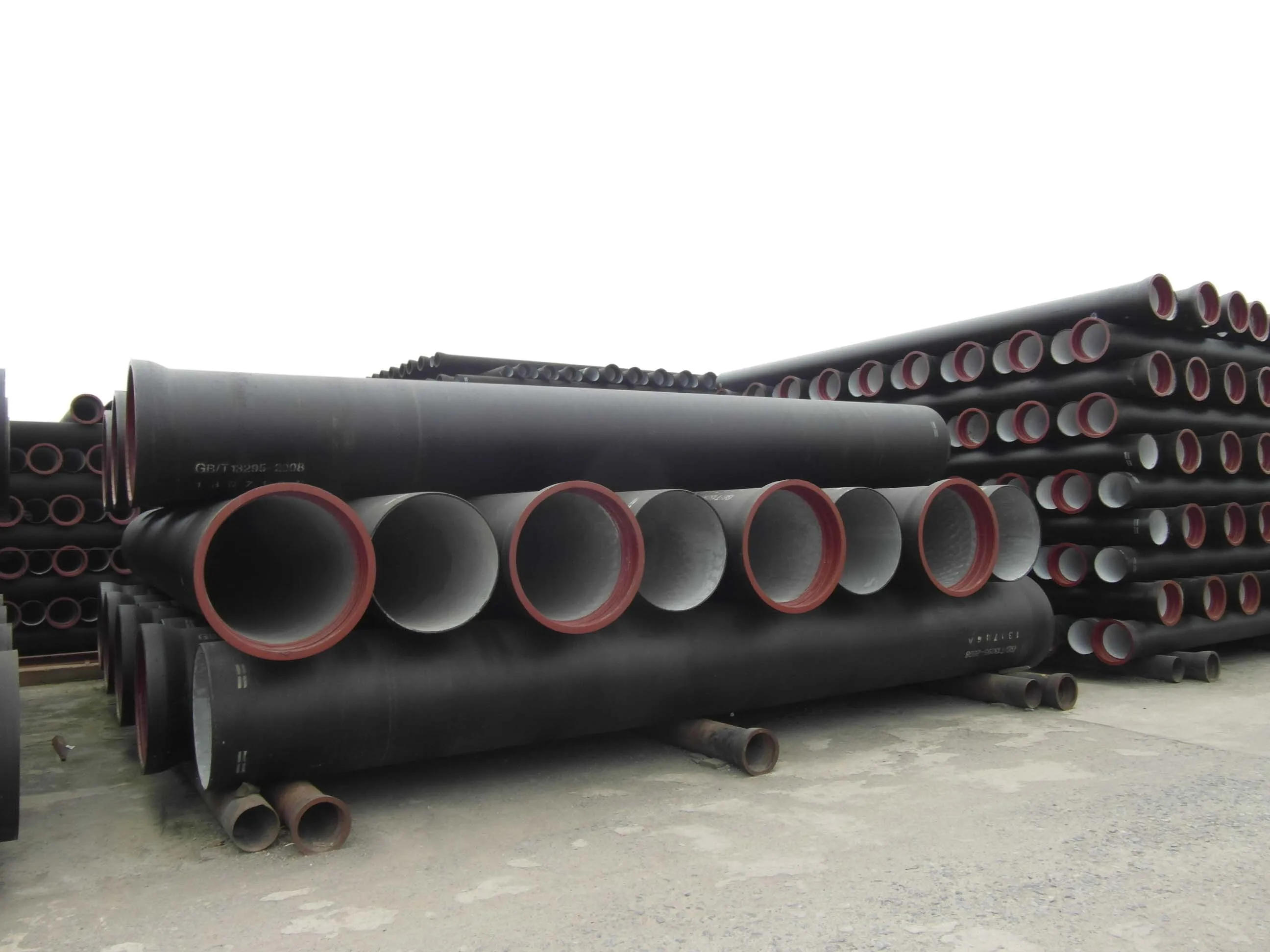 quality dn2400 OD customized length k9 class bs-en 545 200 seamless ductile cast iron pipe
