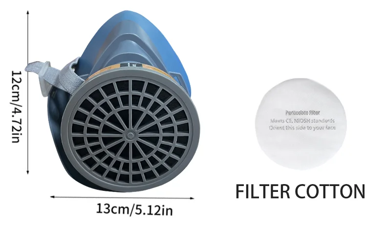 Защитный респиратор для защиты от загрязнения воздуха против твердых частиц формальдегида 3200 маска лица с двойными фильтрами
