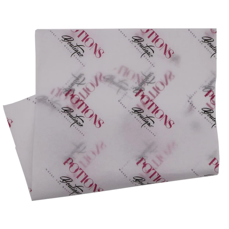 Custom size logo color copy paper clothing tissue wrapping paper roll for t-shirt packing