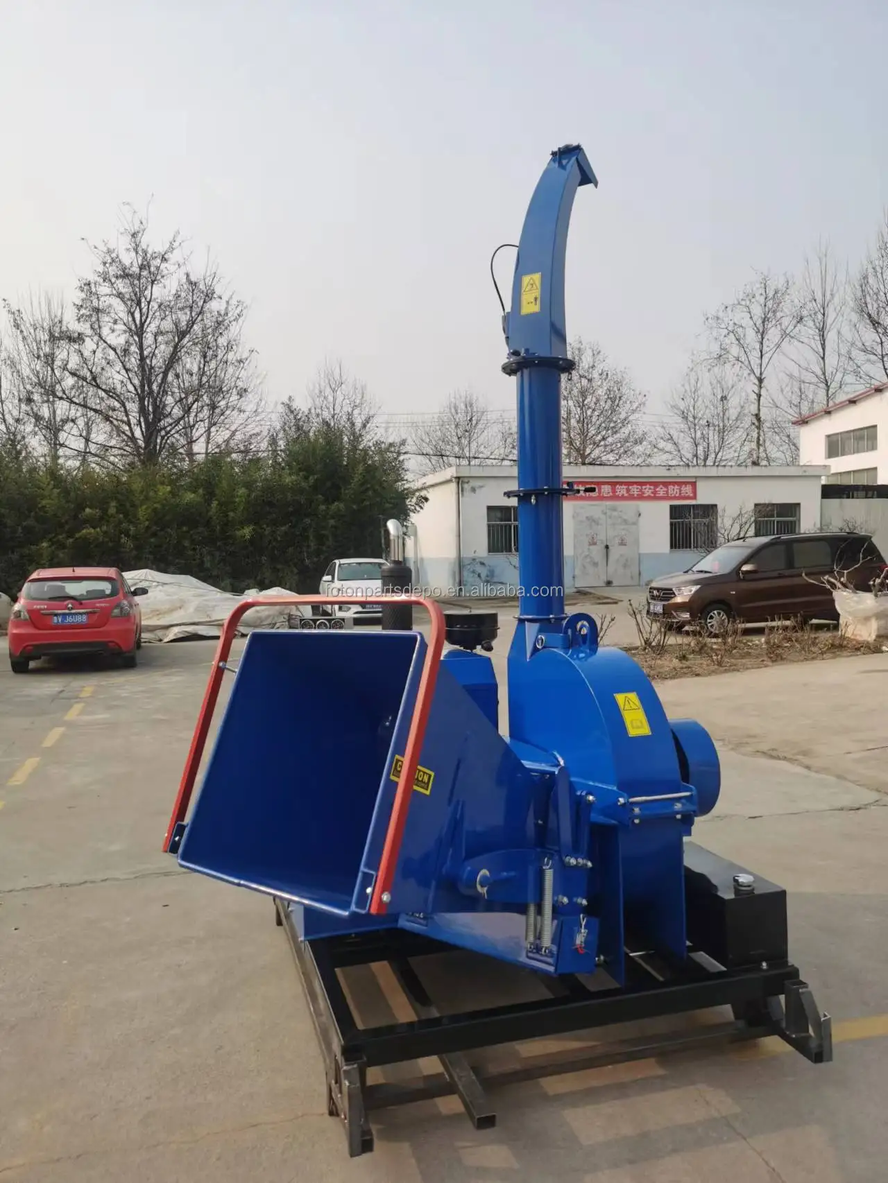 80HP промышленная машина для измельчения древесины дизельный двигатель 9 дюймов
