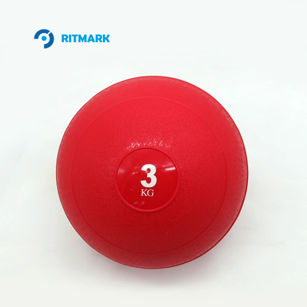 No-slip PVC Sand-Filled No-Bounce Slam Fitness Ball for Strength and Cross Workout