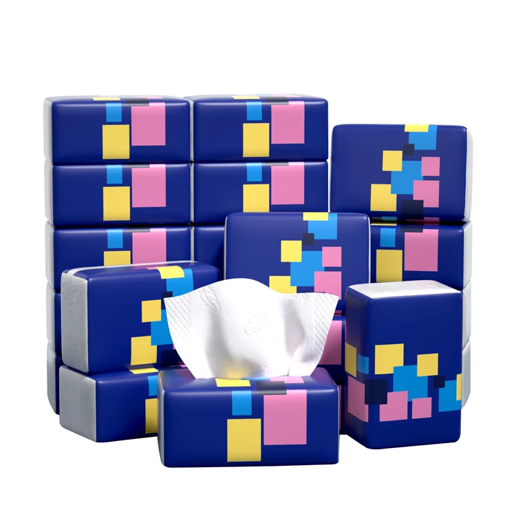 Manufacturer Supply Cheap Price Custom Logo Finely Processed Pocket Face Tissue Paper