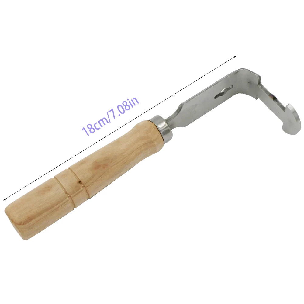 Многофункциональный скребок для пчелиного улья с деревянной ручкой