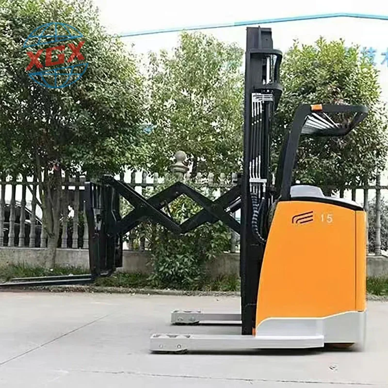 High Quality Electric Reach Truck 1.5 ton Double Scissors Reach Forklift In Stock