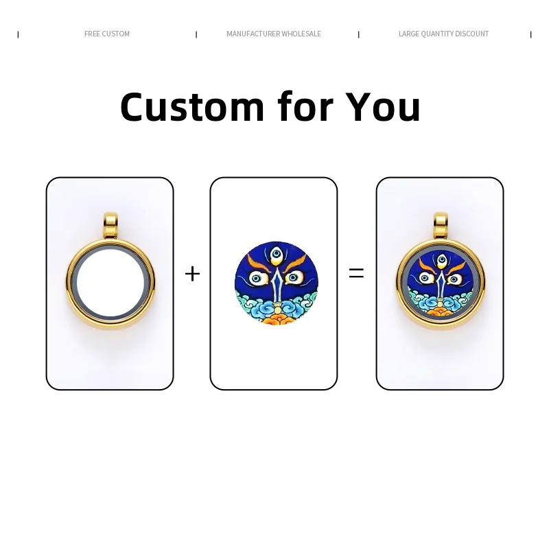 Wholesale Customizable Chinese Buddhist Art Bracelet Hand-Braided Leather Rope Colorful Pattern to Convey Luck and Fortune