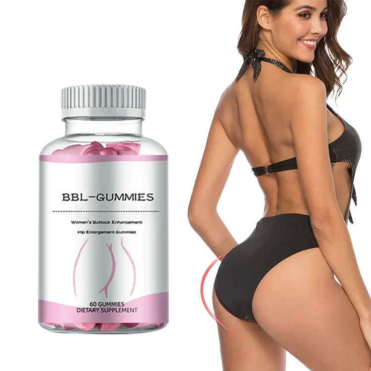 Halal Sugar Free Gummies OEM Vegan Buttock Enhancement Gummies Hip Up Gummy Candy