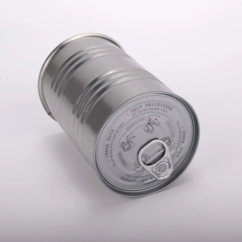 2022 Hot Selling Food Grade Storage Canned Food Tin Cover Box Metal Can Container