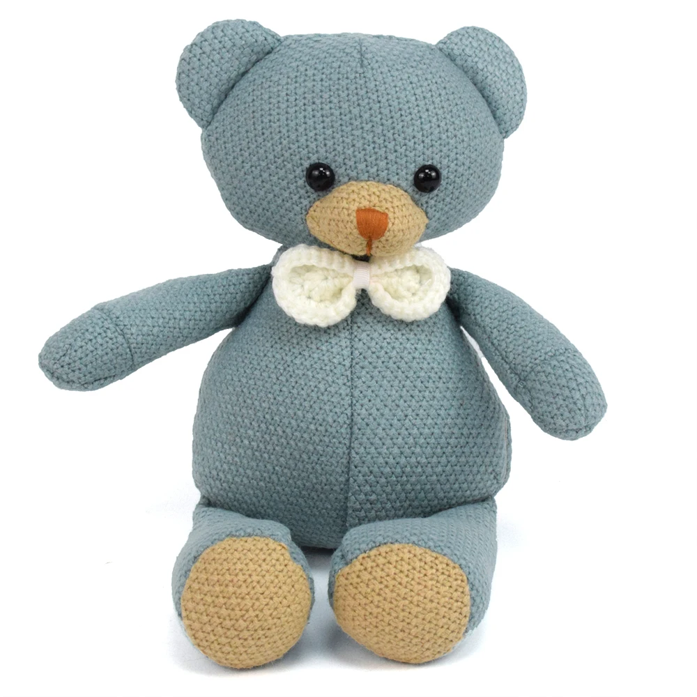 New Fabric Stuffed Animal Toy Dolls Horse Elephant Deer Bunny Bear Pig Animal Crochet Woven Doll