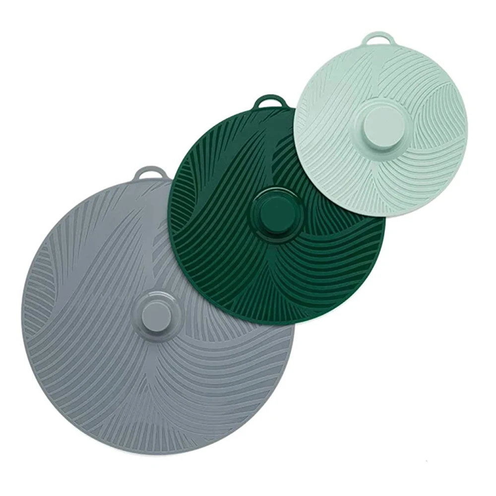 Kitchen Gadgets Heat Resistant Bpa Free Fridge Storage Suction Covers Silicone Bowl Lids Food Lids For Cups Bowls Plates