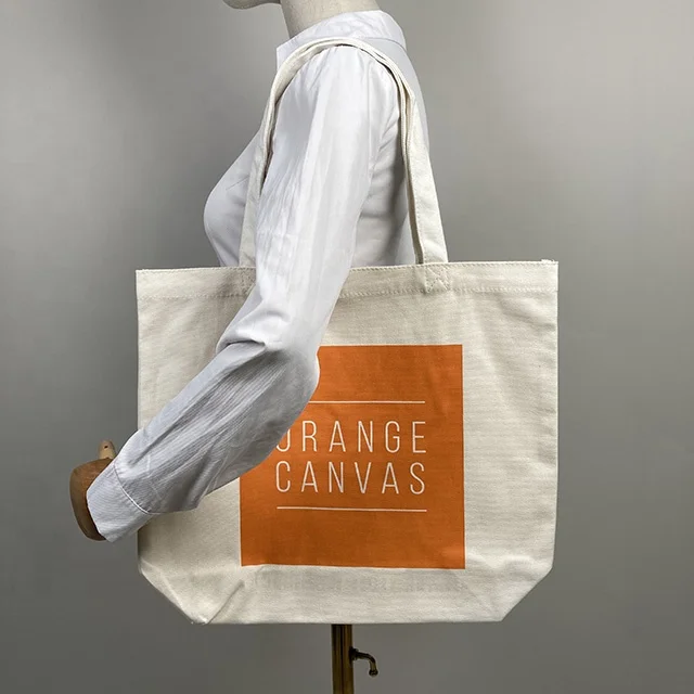 Blank Tote Bag Woman Canvas Organic Canvas Messenger Shopping Bag