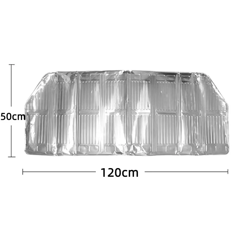 Large Foldable 2 burners Aluminum Foil Oil Baffle Stove Splatter Guard Blocks Heat Insulation Oil Splash Kitchen Utensils