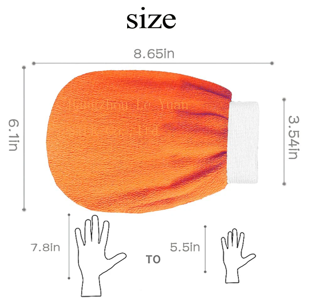 Private Label OEM Viscose Bath Glove Exfoliating Spa  Hammam Cleaning Body Rayon Exfoliating Care Bath Brushes Sponge Glove