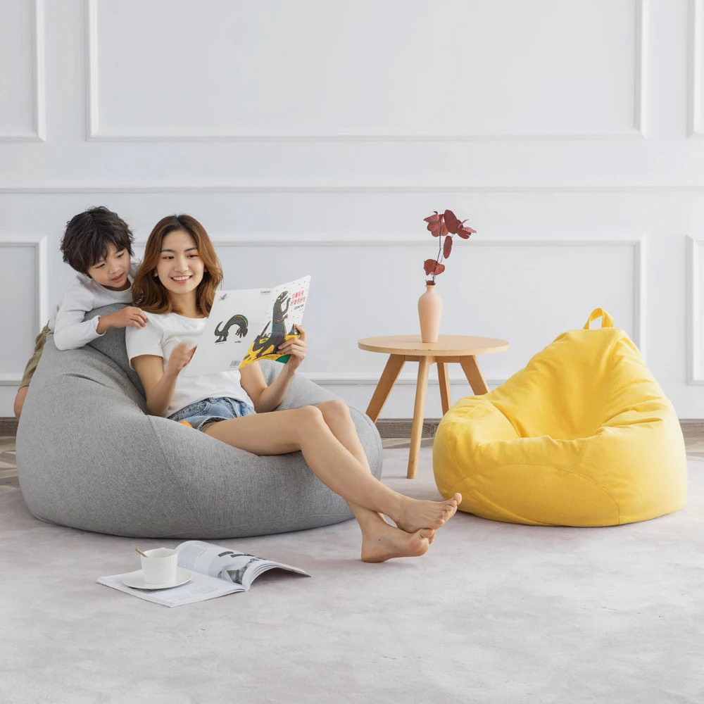 Hot Sales Giant Pear Teardrop Indoor and Outdoor Bean Bag Sofa Chair Cheap Chairs Bulk Beanbag Sofas Cover