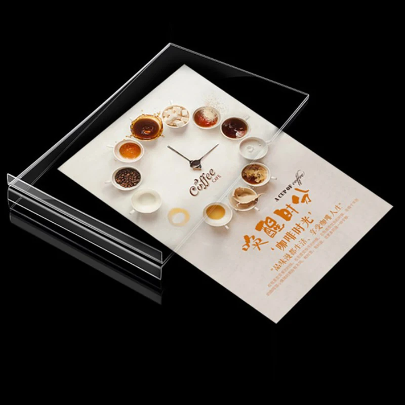 
A6 Detachable Acrylic Sign Holder Acrylic Material T Shape Acrylic Table Menu Holder Tents Price Flyer Display Card Holder stand 