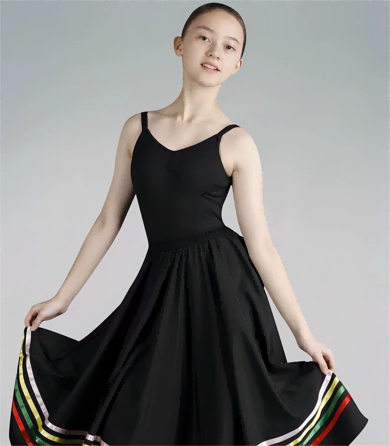 Adult character dance dress Emperor Grade dance dress Ballet character Spanish half skirt practice skirt long