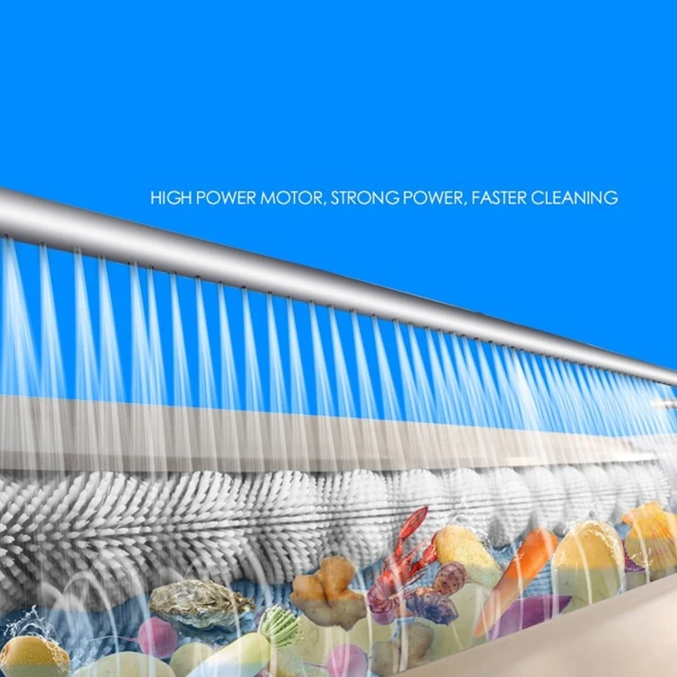 Brush Roller 1200kg per Hour Commercial Ginger Sweet Potato Peeling and Cleaning Machine