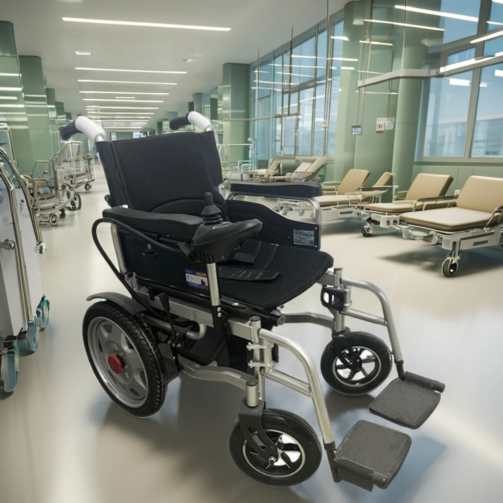 Remote Control Battery Powered Portable Small Lightweight Electric Folding Wheelchair