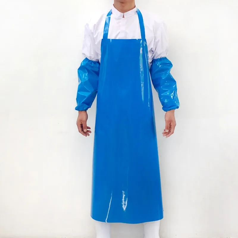New Design Custom Logo waterproof yellow  tpu rubber sleeveless apron