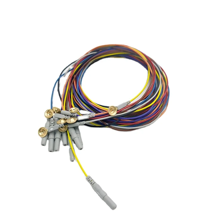 
Dongguan medical factory прямая продажа Золотая чашка eeg свинцовый провод eeg emg ekg кабель для головного электрода eeg кабель 