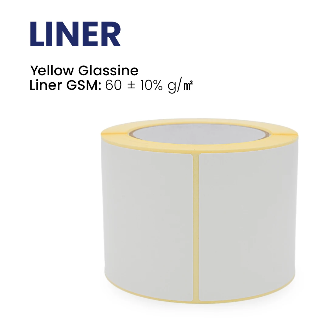 Self Adhesive 80gsm Semi Gloss Paper Coated Label Materials pp Thermal Transfer Labels