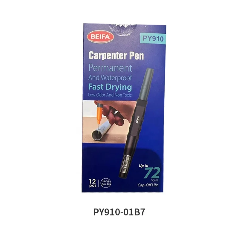 BEIFA PY910 easily marked on plastic concrete wood metal dusty wet oily surface conditions jobsite industrial paint marker pen