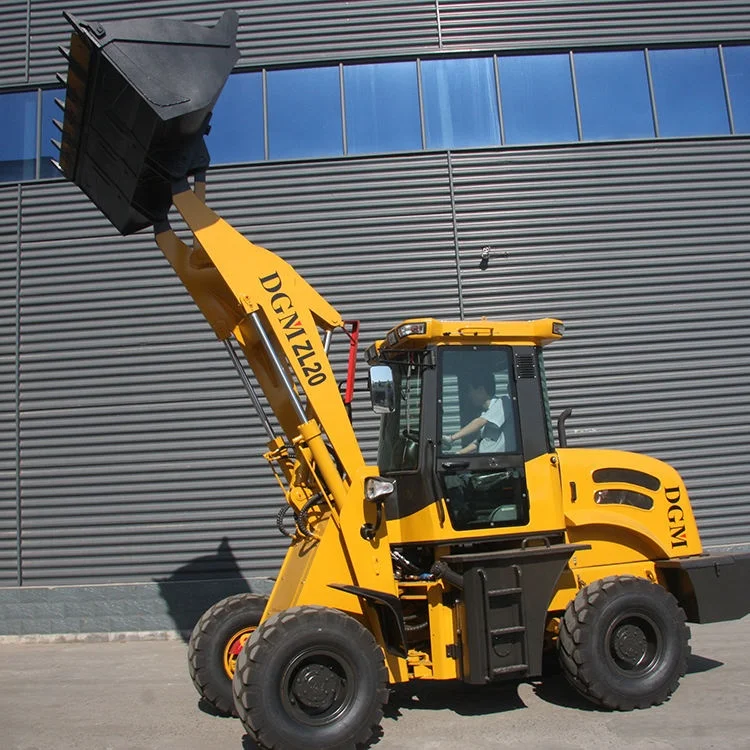 ZL20 2ton Front Loader Shovel Compact Articulating Hydraulic Wheel Loader Price