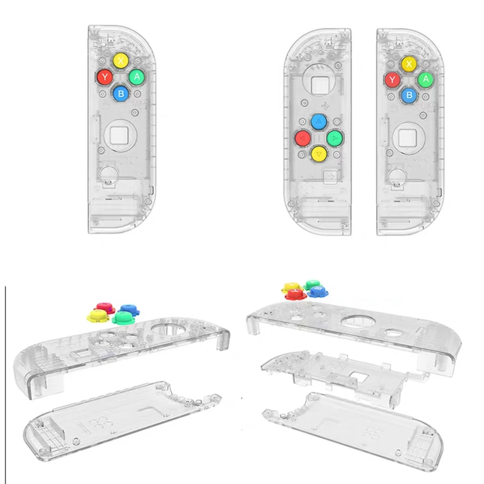 
Customized switch ns game console left and right handle personalized high quality color transparent shell 