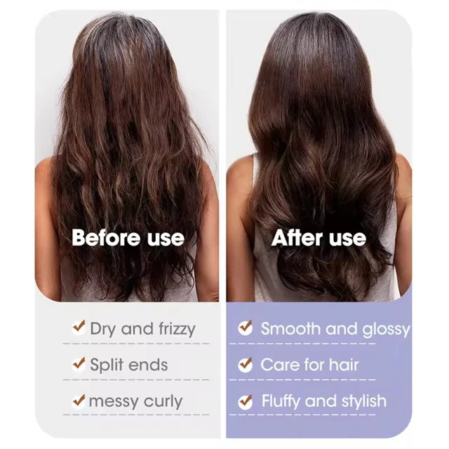 Electric Anti Frizz Hair  Hot Comb Brush Straightener One Step 2 in 1 Ceramic Hair Straightener Brush With Lcd Digital Display