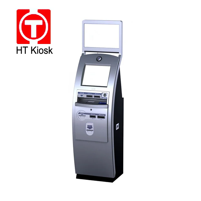 19 inch Self Service check in airport kiosk Passport Reader Machine Boarding Pass printing Dispenser Kiosk
