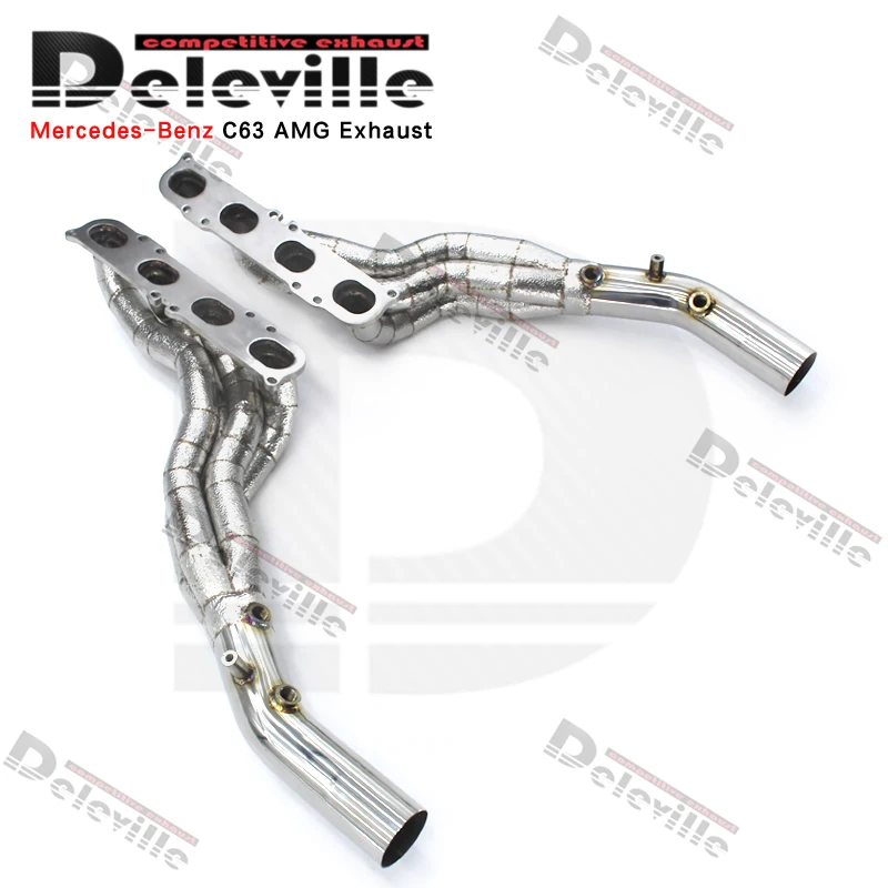 Turbo manifold For Mercedes-Benz C63 AMG W204 6.2L 2012-2015 304 Stainless steel exhaust manifold Car Exhaust