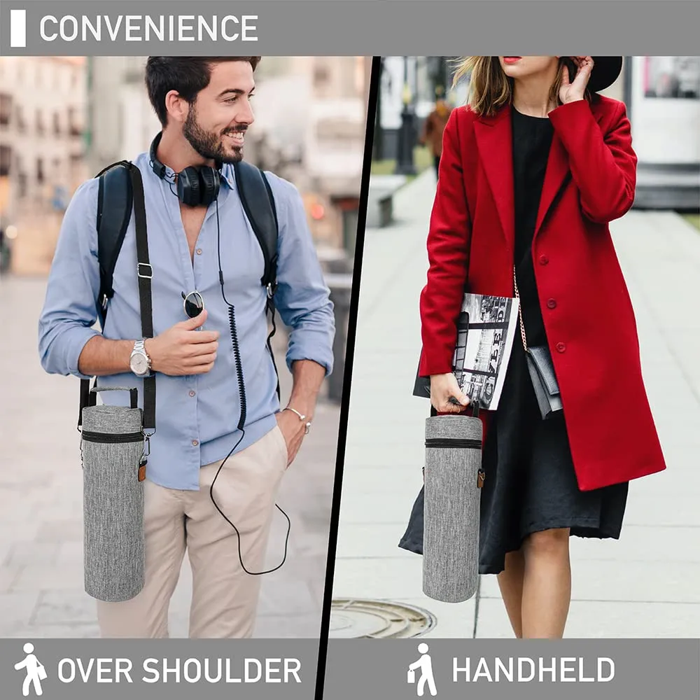 Hot Sale Sling Single Bottle Cooler Wine Tote Bag with Shoulder Strap Insulated Padded Thermal Wine Carrier Bag