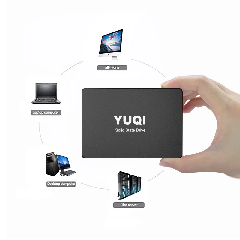YUQI 2.5 inch SATA 3 120GB 240GB 480 GB 500 GB 128GB 256GB 512GB 1TB 2TB SATA3 SSD external hard drive laptop ssd card