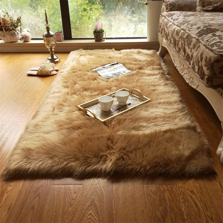 Click 10x14 Gray Carpet Custom Round Rug Plush Fur Camel Wool  Area Rugs For Bedroom Sofa Living Room