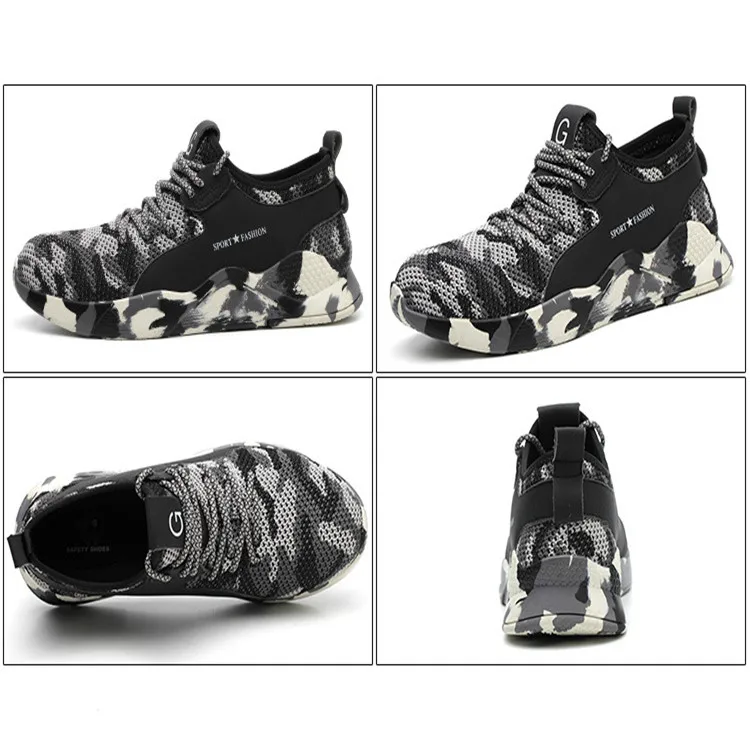 Высококачественная Нескользящая кожаная Безопасная рабочая обувь FUNTA, легкая промышленная Спортивная защитная обувь для мужчин, стальной носок