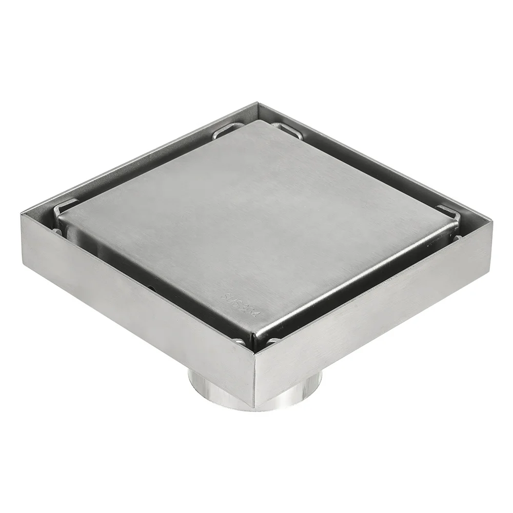 Floor Drain Drain Anti-odor Shower Drain Stainless Steel Durability Anti Clogging Bathroom SS304 4inch 5inch 6inch Color Box ISO