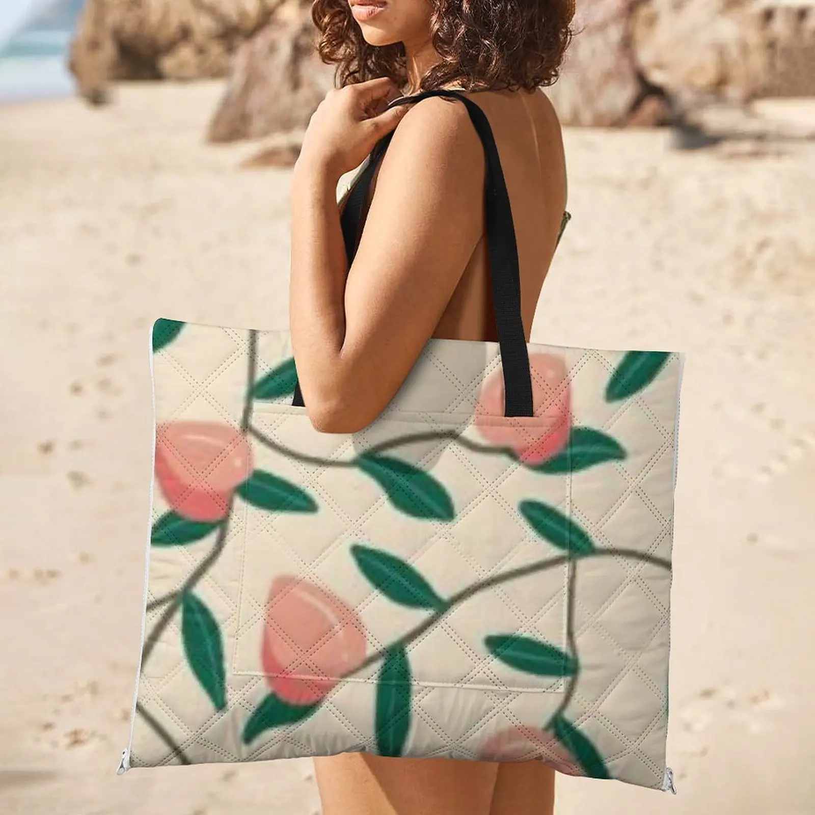 Wholesale Custom Handbags Shoulder Bag Big Size For Ladies Foldable Picnic Mat Cheap Bags For Ladies Shoulder Bag