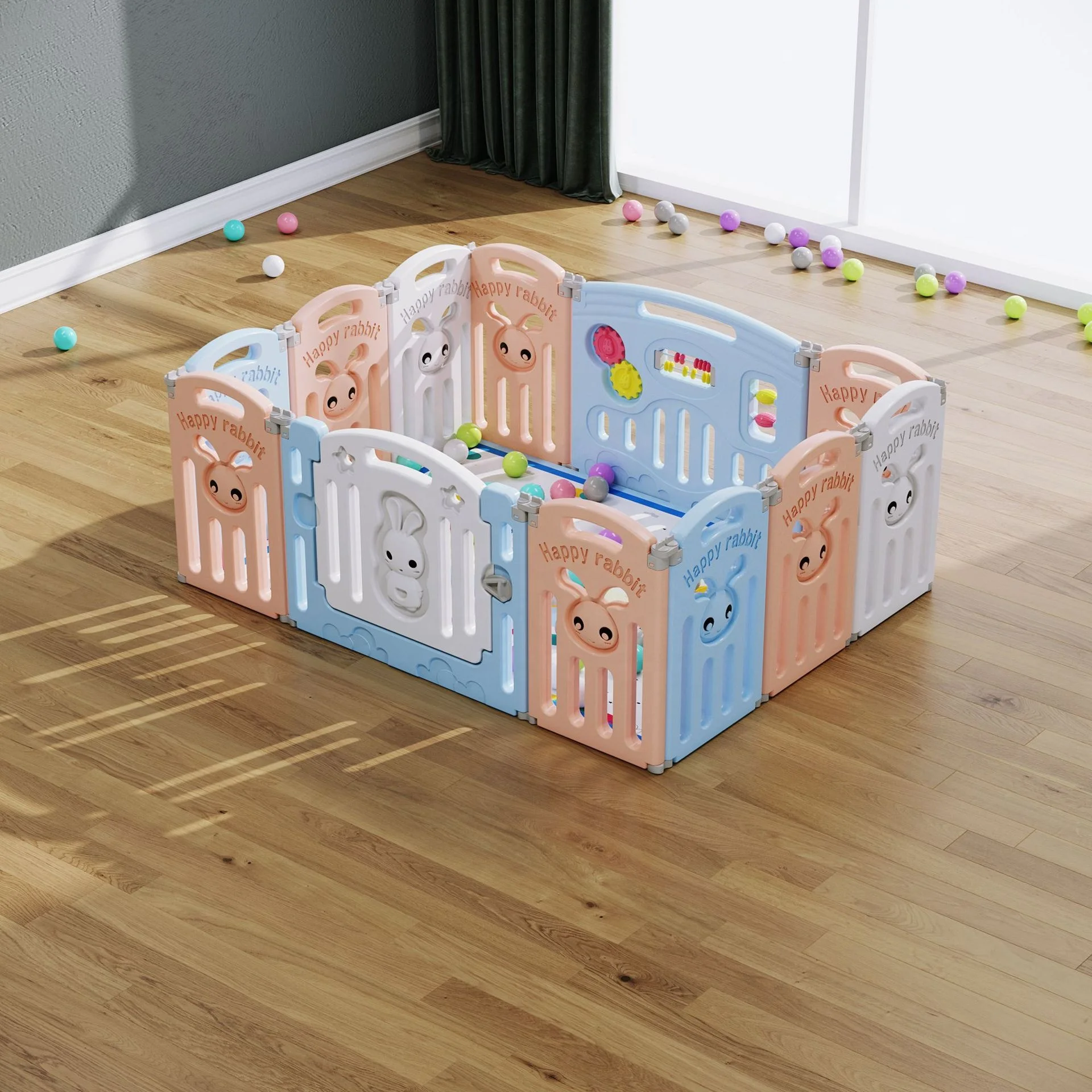 
New Arrival Indoor or outdoor Plastic Fences for Kids Safety Playpen 