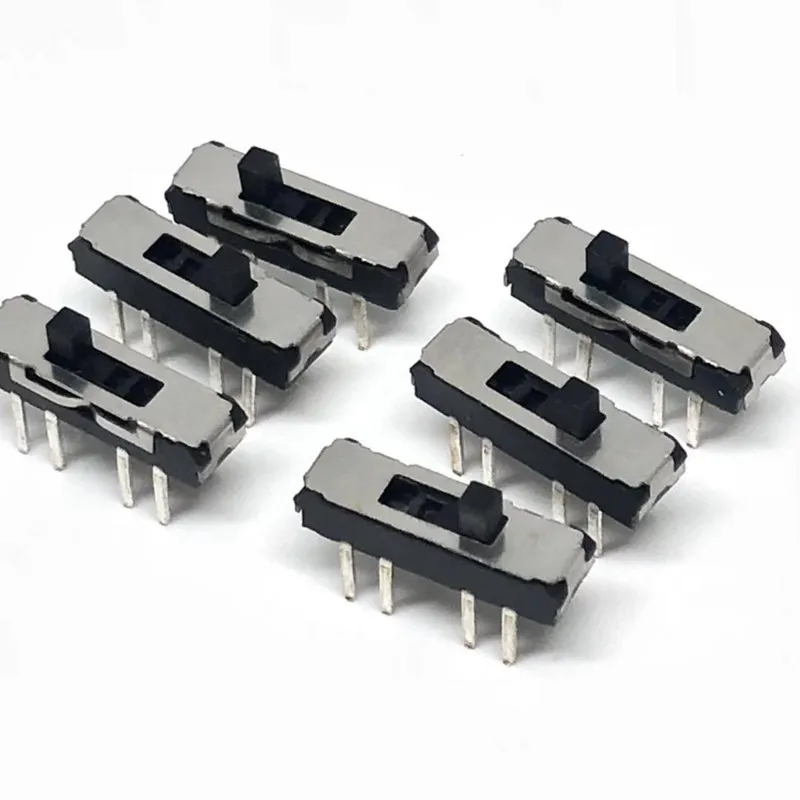 MSS23D18 MSS-23D18 8PIN 2P3T DPTT тумблер боковые Скользящие переключатели ручка 4 мм ROHS