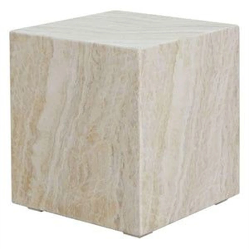 Huangdongshi Sculpture Table Elegant Marble TV Cabinet Living Room Decor Floor Base Pier Entrance Ornaments Candlestick Holder