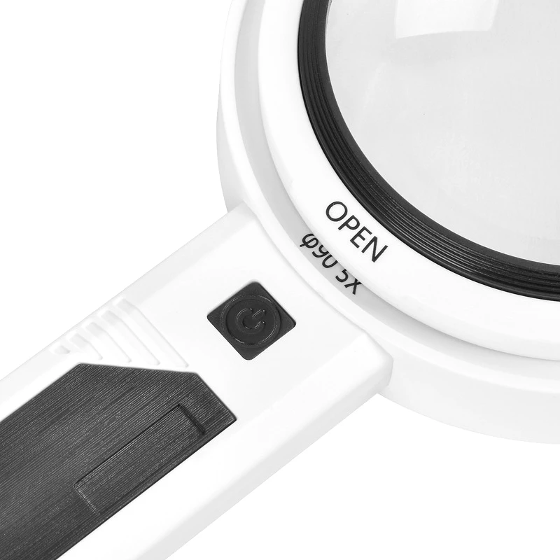 8X 5X комбинированный объектив световые режимы USB Перезаряжаемый 20X лупа с 26 светодиодными лампами