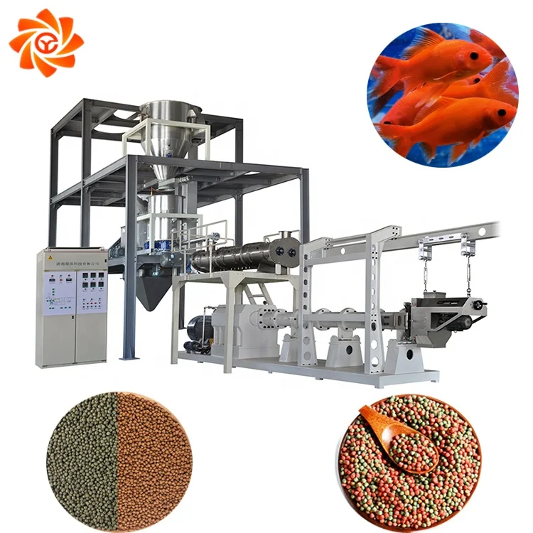 New design floating fish feed pellet making machine manufacturing extruder processing equipment plant line