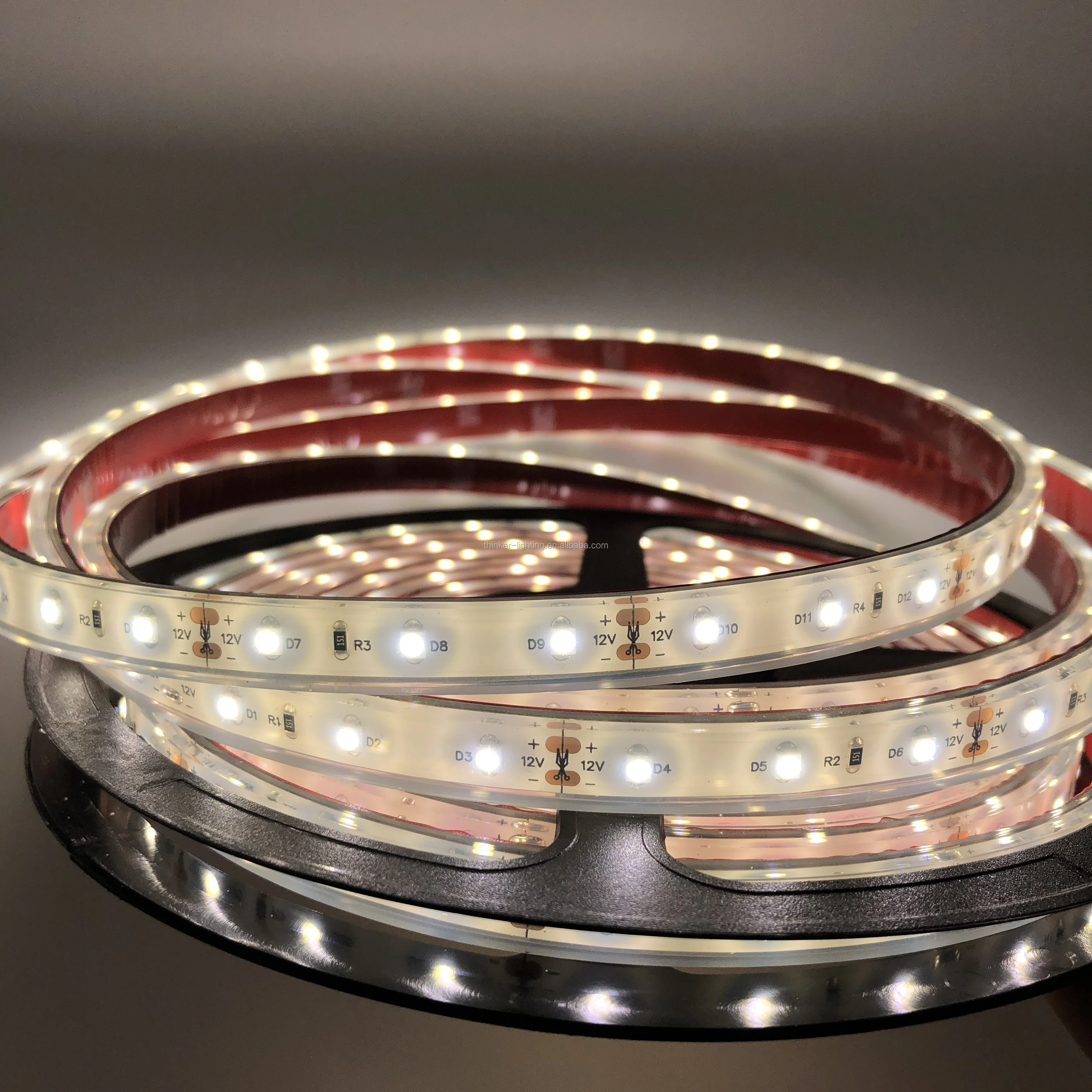 RHOS CE 5 Years Warranty  8mm PCB 2700-6500K 300LEDs/5M SMD3528 Flexible LED Strip Light