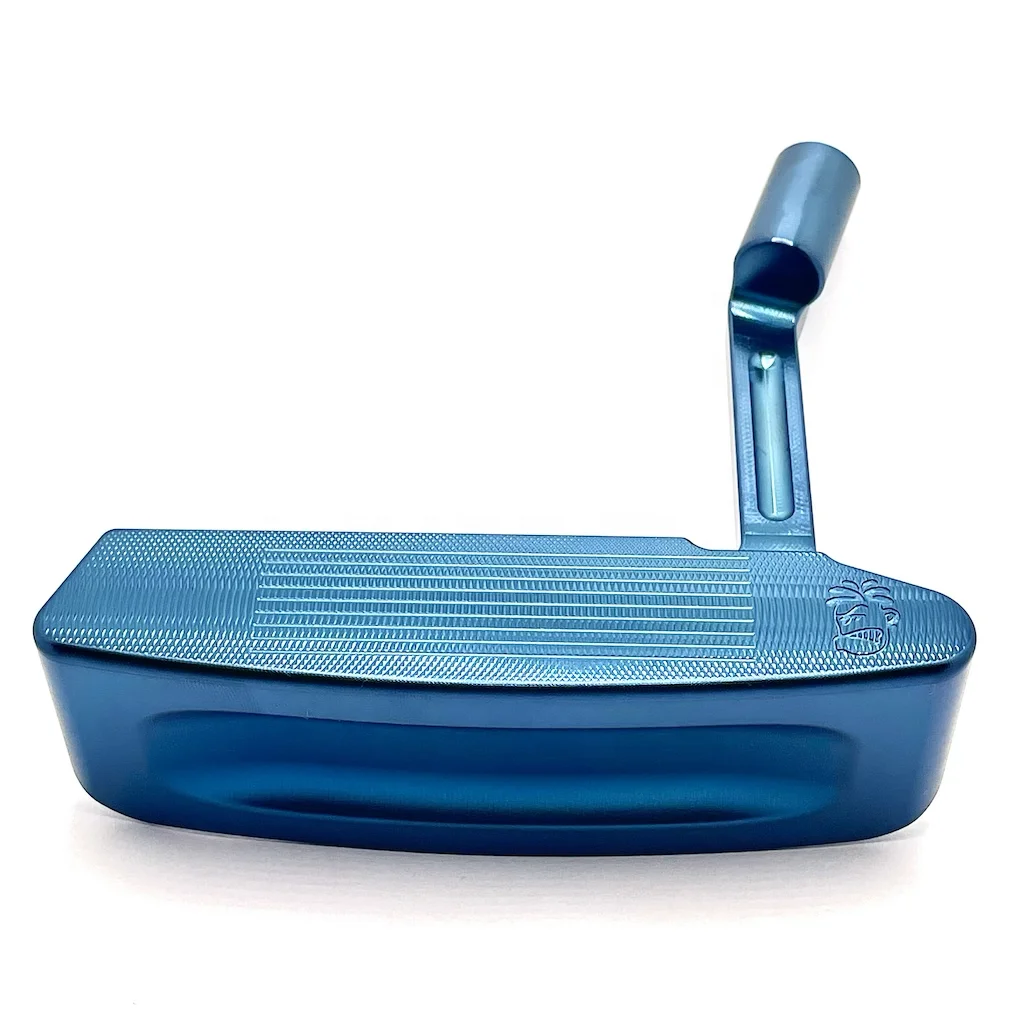 Popular USA Japan Corea Manufacturer factory customize logo cnc milled face Stainless Steel forged blue golf putter head set