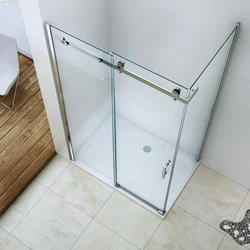 8MM Tempered Glass Shower Sliding Door Frosted Glass Bathroom Door