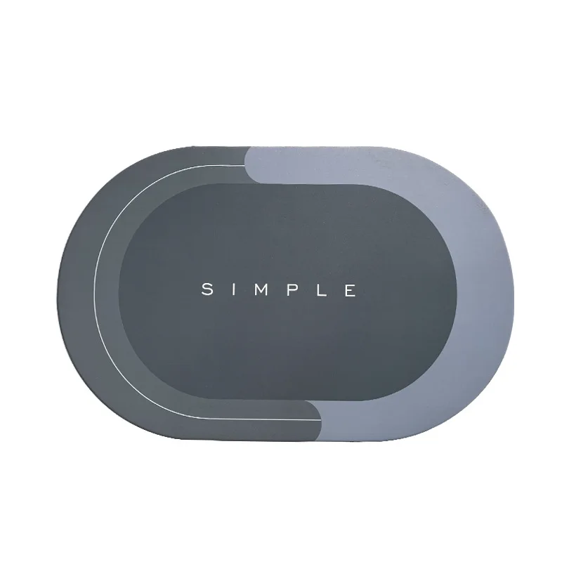 Diatomite water-absorbent floor mats bathroom entry door non-slip mats bathroom quick-drying floor mats