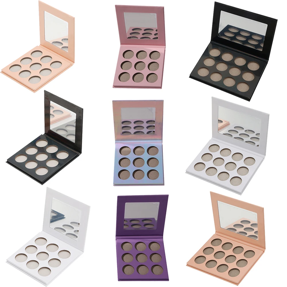 Pick Your Own Colors Eyeshadow Private Label Whosale Empty Makeup Cardboard Eyeshadow Palette
