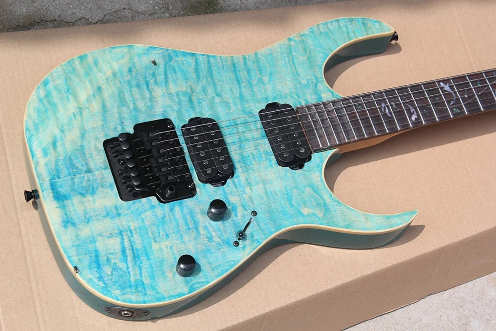 Flyoung High Quality Electric Guitar Floyd Rose Bridge Guitar Rosewood Fretboard Guitar