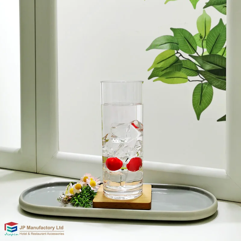 Стеклянный стакан высокого кафе для напитков 16 унций